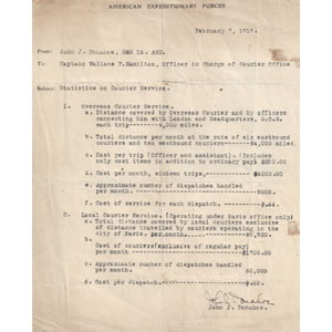 OCS Statistics Feb. 1919